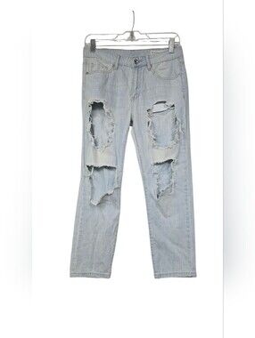 Special A Jeans Distressed Light Blue Denim Jeans S